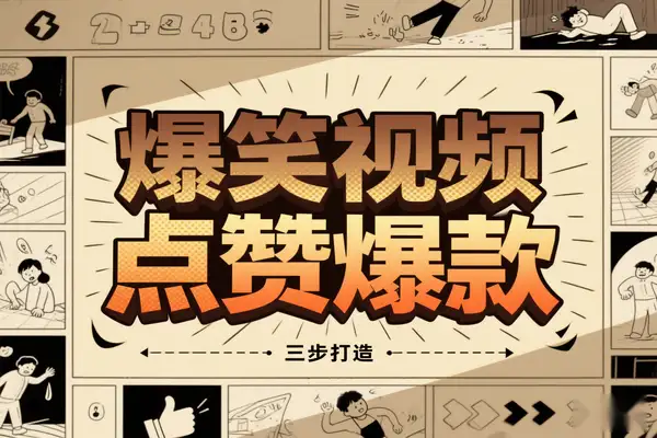 爆笑视频实战攻略3 步打造 20W点赞爆款【专属】