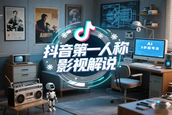 抖音第一人称影视解说爆款攻略AI 文案 3 步起号法【飞书文档教程】【专属】