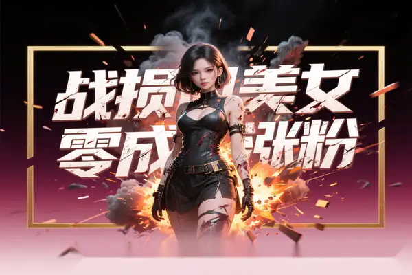 3 分钟 AI 生成战损风美女视频！零成本涨粉【专属】