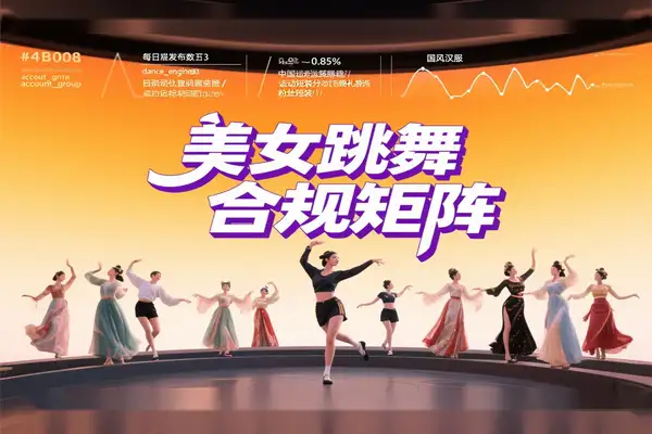 男粉引流实操美女跳舞视频合规矩阵玩法30 天打造万粉账号群【专属】