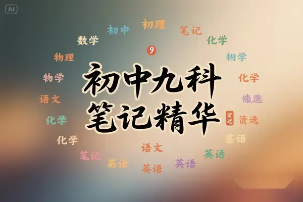 2025 版初中全科备考宝典：九大学科核心知识点精编 【虚拟资源】