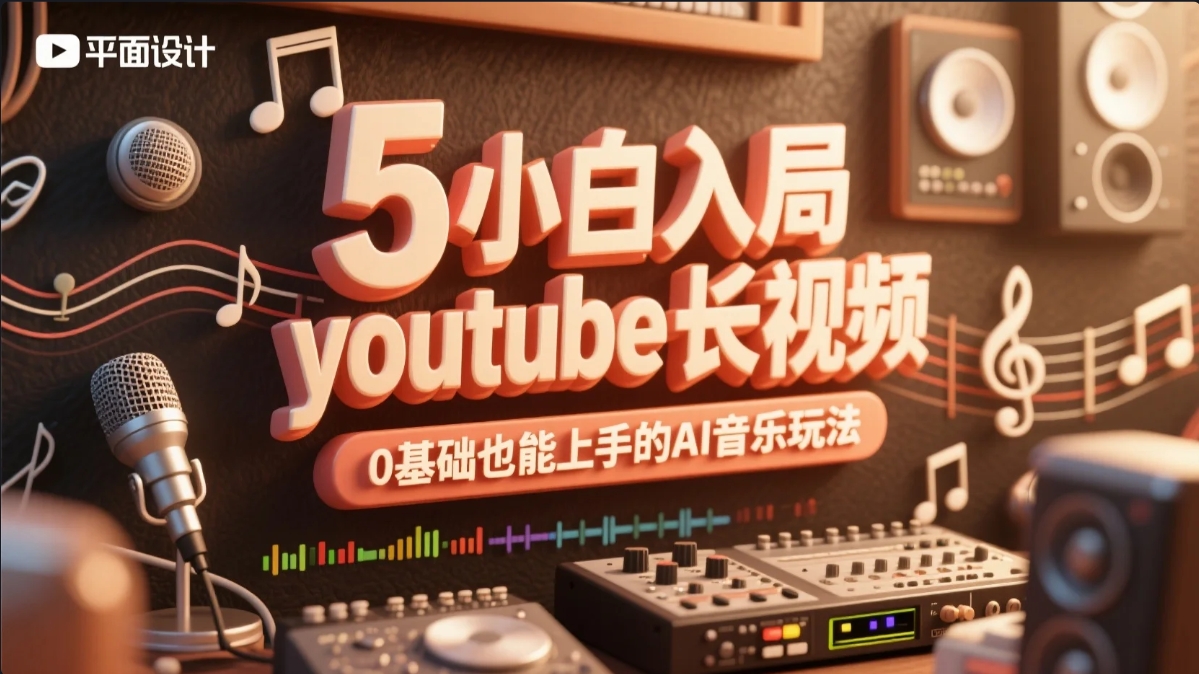 小白入局youtube长视频，0基础也能上手的AI音乐玩法