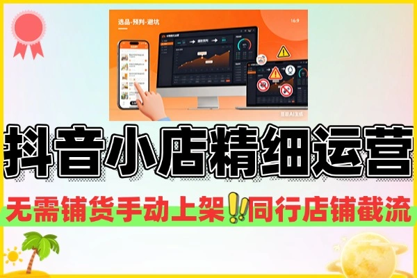 抖音小店半精细化5分钟可选几十个品预判爆款周期规避常见问题